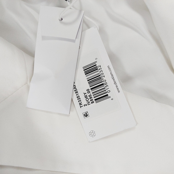 New DEREK LAM 10 CROSBY Chiara button-detailed twill and metallic tweed P1796 - Picture 11 of 14